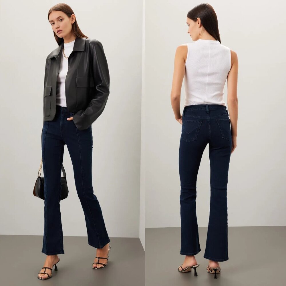 NWT New Hudson Barbara Bootcut With Vents Jeans In Traveler Size 23